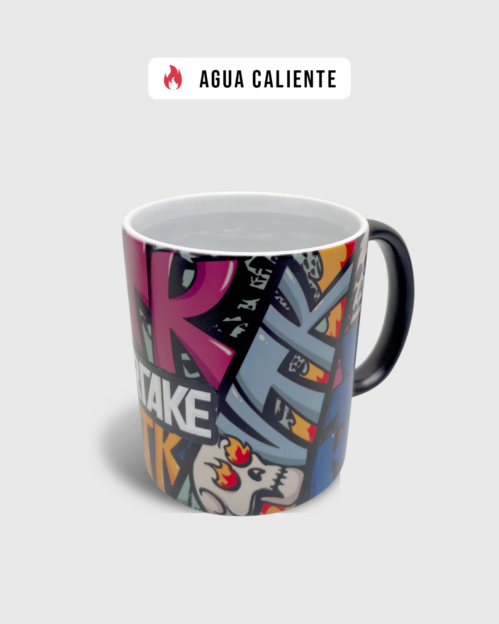 taza letras caliente