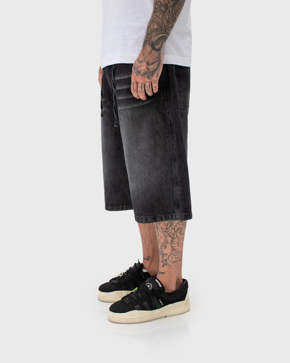 Baggy Short Washed Black