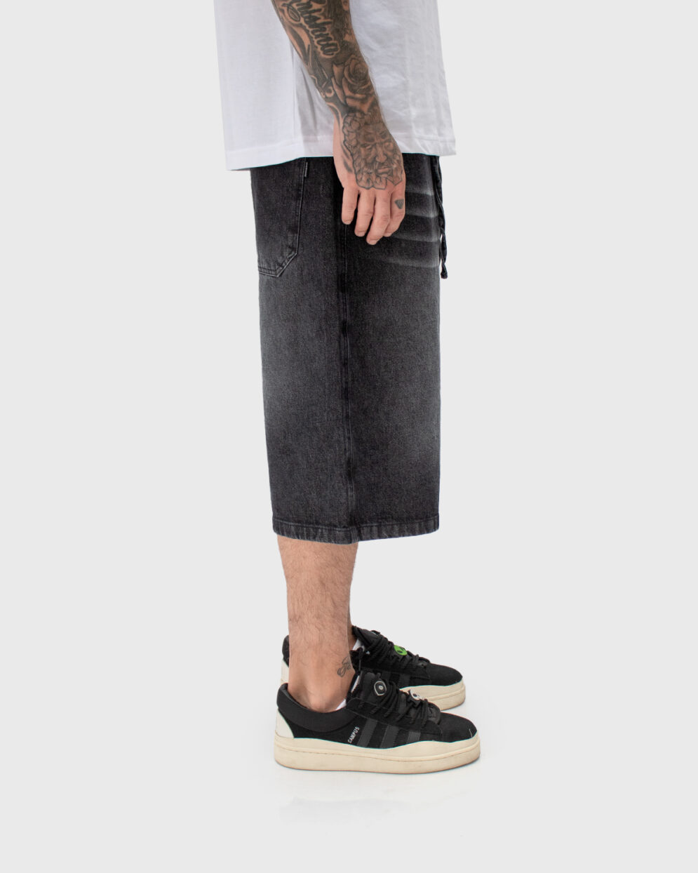 Baggy Short Washed Black