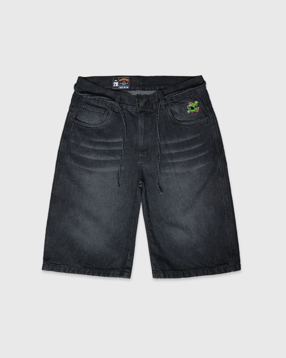 Baggy Short Washed Black