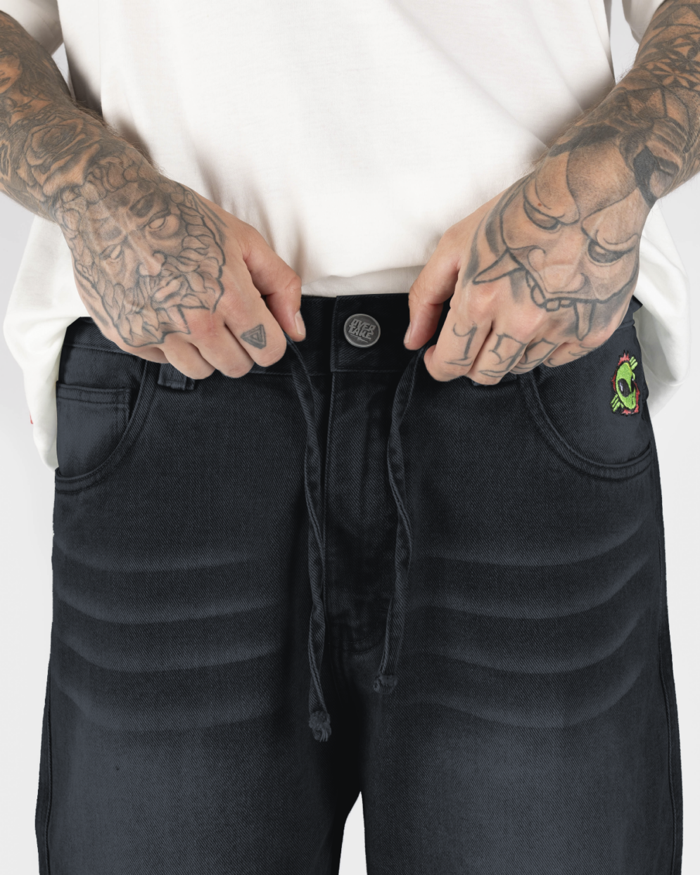 Baggy Short Washed Black