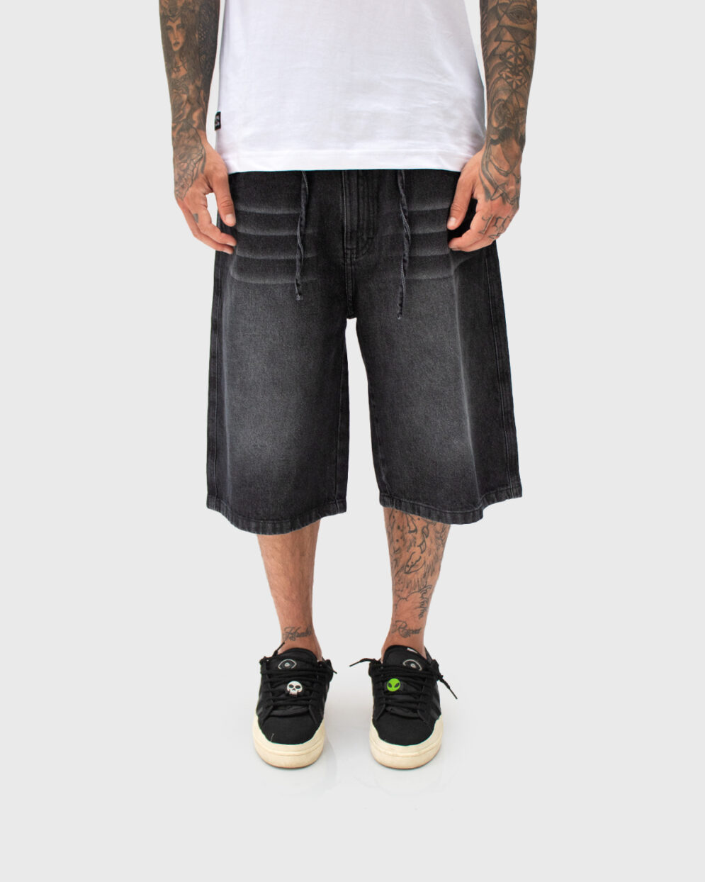 Baggy Short Washed Black