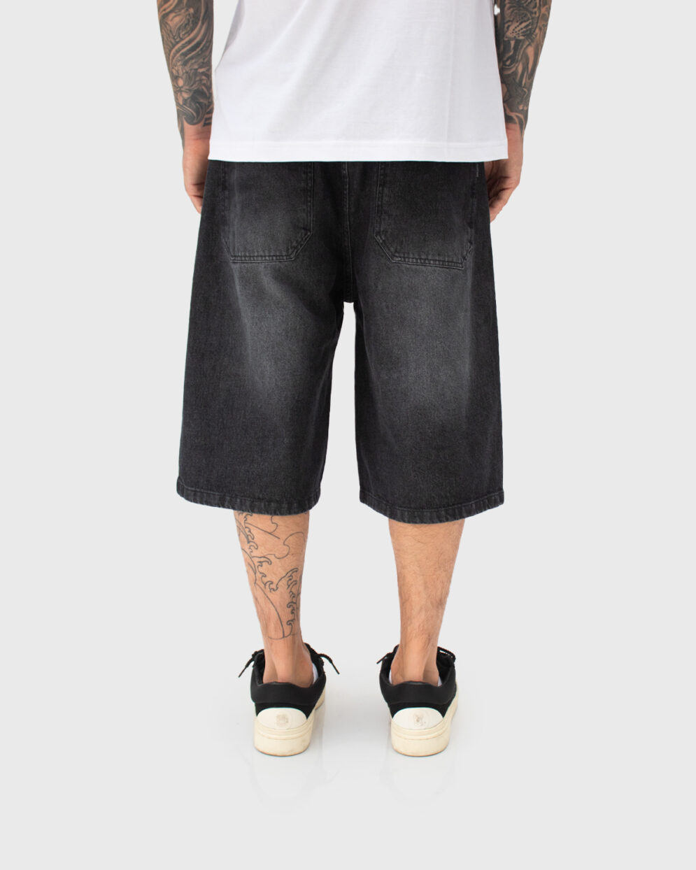 Baggy Short Washed Black