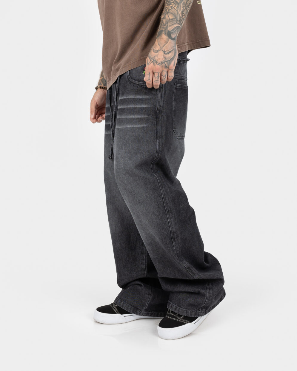 Baggy Jean Washed Black