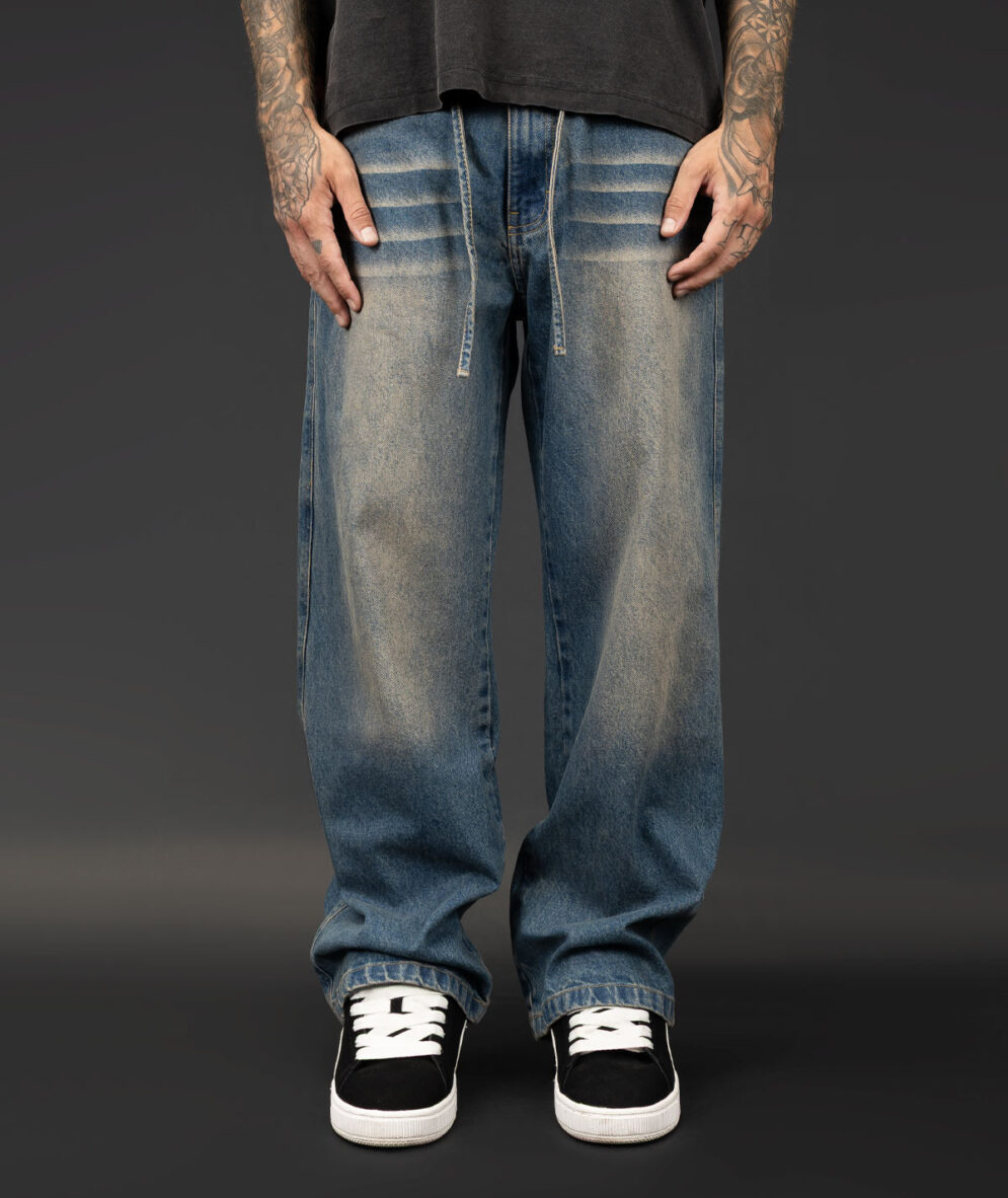 Baggy Jean Washed Blue