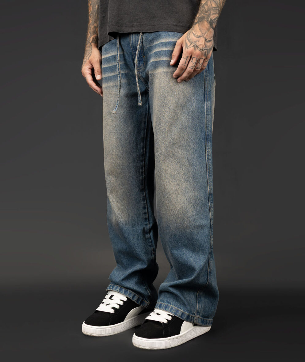 Baggy Jean Washed Blue