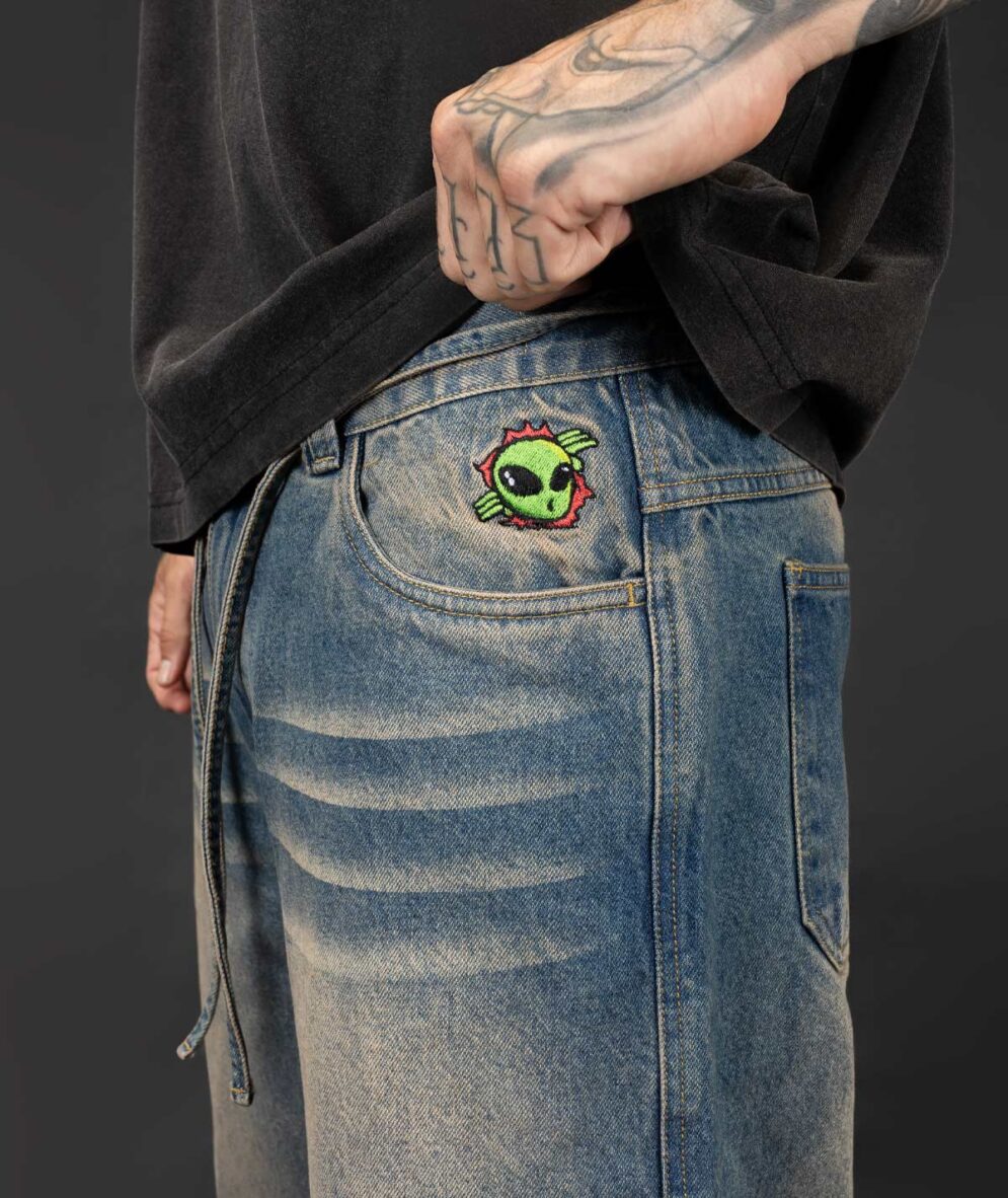 Baggy Jean Washed Blue