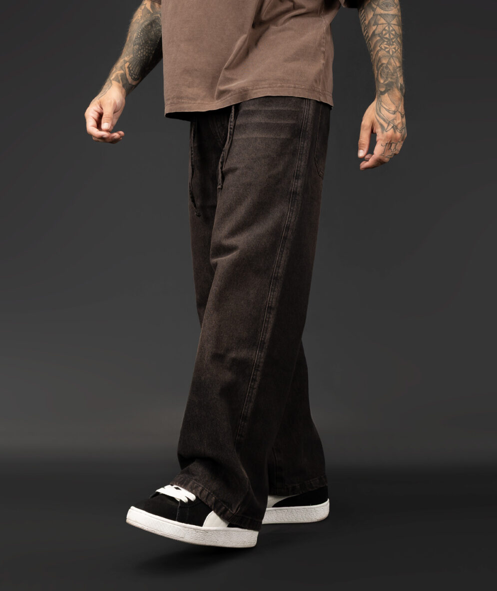 Baggy Jean Washed Brown