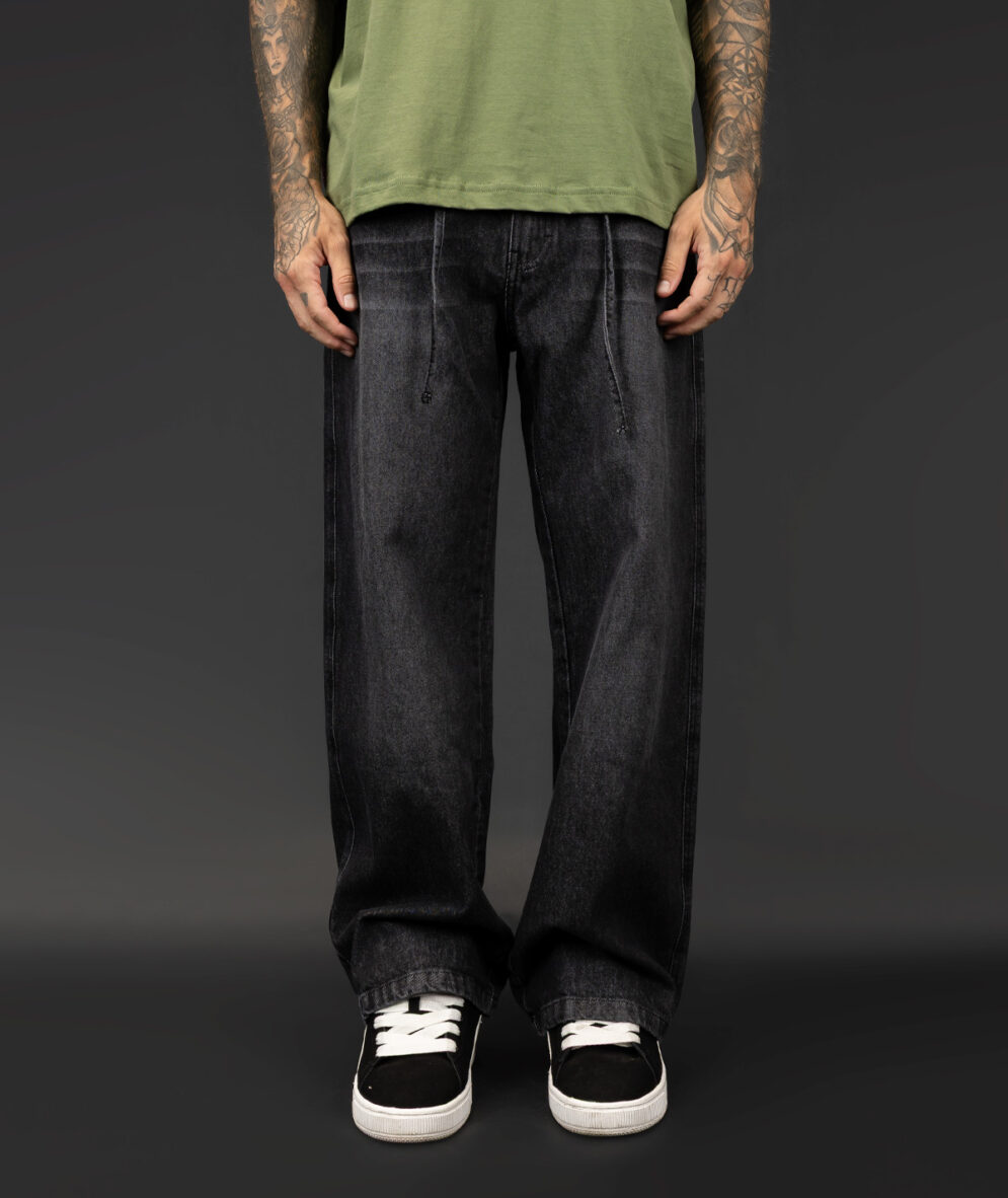 Baggy Jean Washed Black