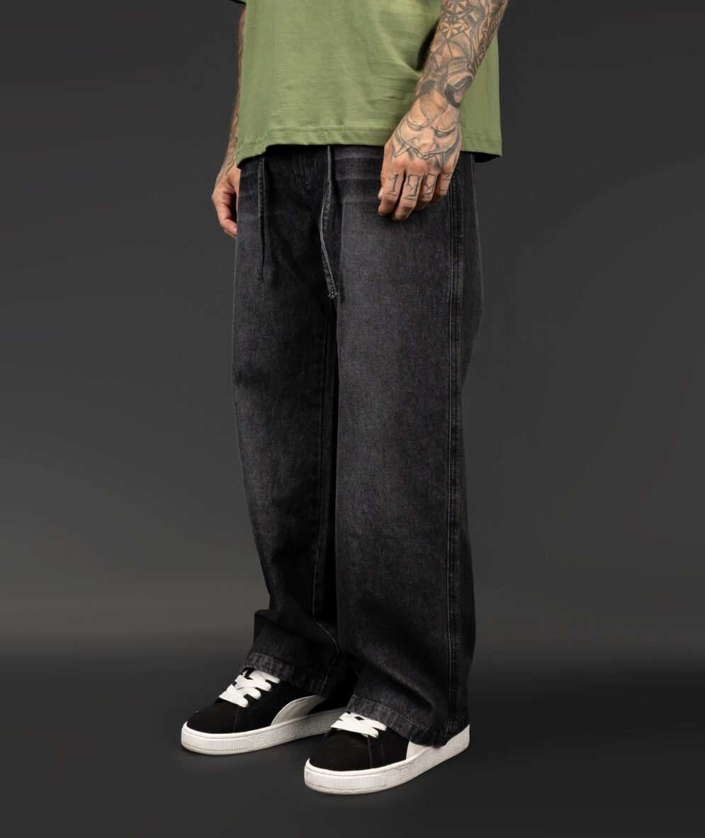 Baggy Jean Washed Black
