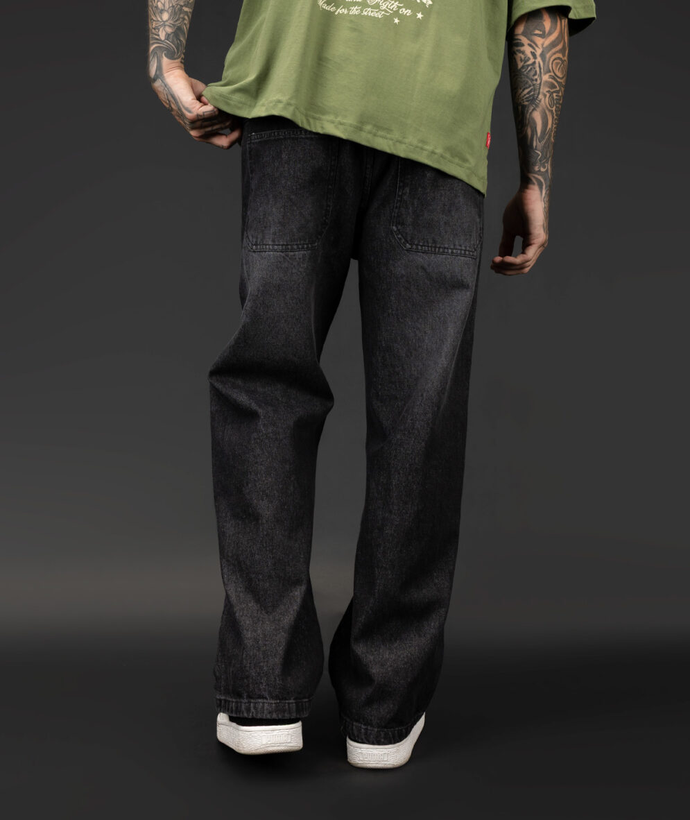 Baggy Jean Washed Black