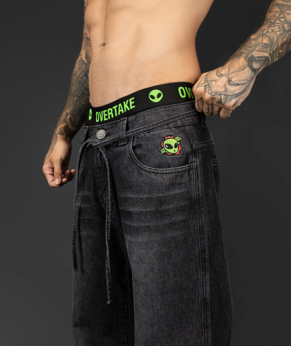 Baggy Jean Washed Black