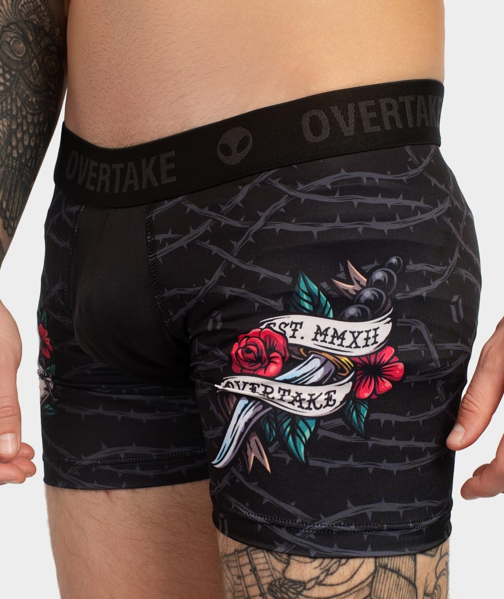 Skull Roses - Boxer